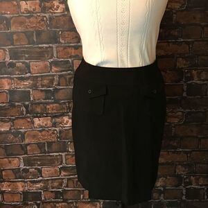 NWOT Larry Levine black skirt